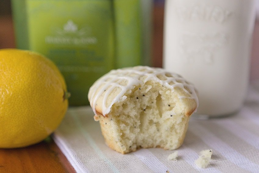 Lemon Poppy Seed Muffins recipe from Quill & Glass blog